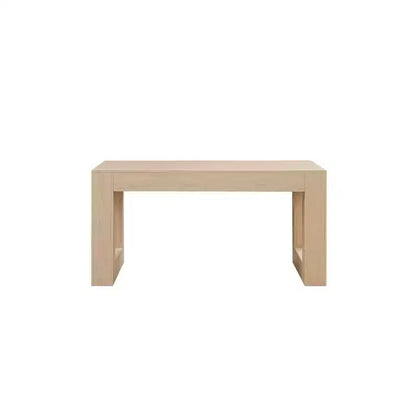 Tavolo da pranzo rettangolare da 160 cm con base massiccia, rovere naturale, 4-6 posti
