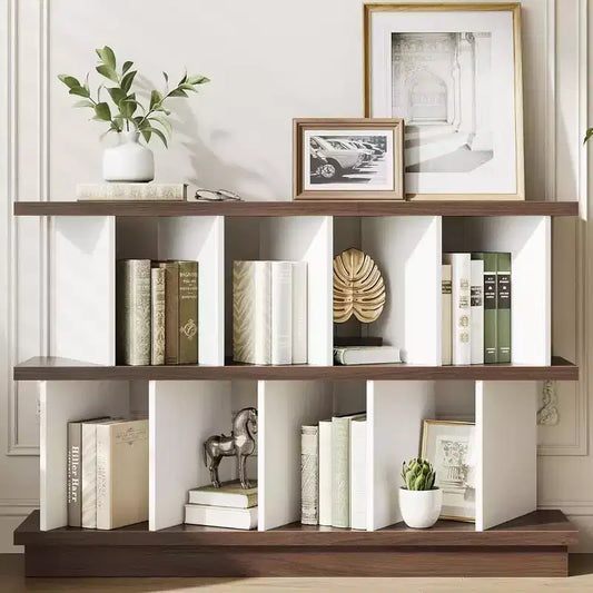 COZONY 8-Cube Storage Shelf Organizer, Cube Bookshelf with 10 Removable Panels for Living Room, Bedroom & Home Office
