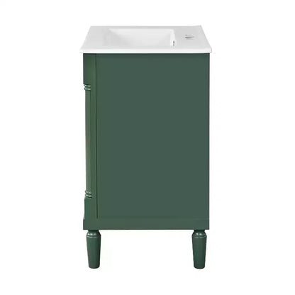 Mobile bagno da 60 cm con lavabo, armadietto da bagno con 2 ripiani, mobile da bagno in legno autoportante