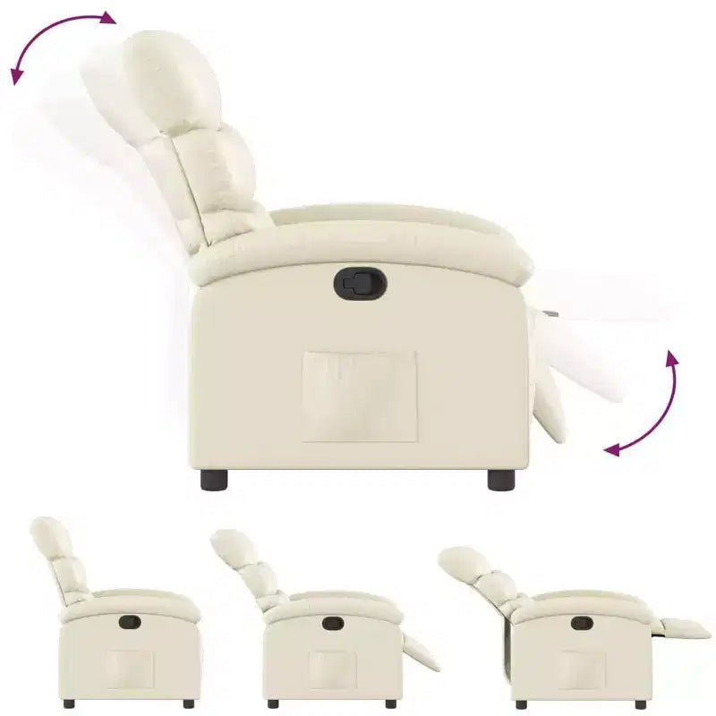 Poltrona reclinabile regolabile, poltrona reclinabile in similpelle per home theater
