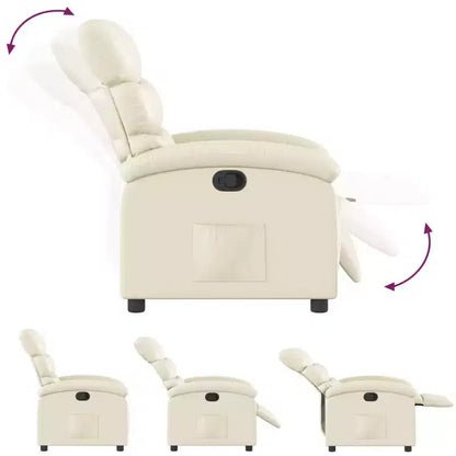 Poltrona reclinabile regolabile, poltrona reclinabile in similpelle per home theater