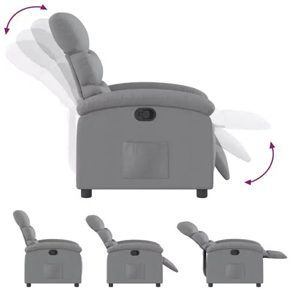 Poltrona reclinabile regolabile, poltrona reclinabile in similpelle per home theater