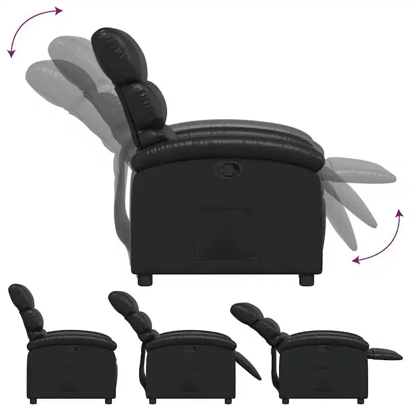 Poltrona reclinabile regolabile, poltrona reclinabile in similpelle per home theater