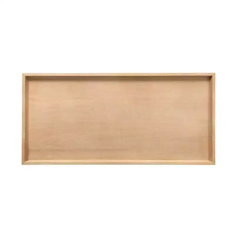 Tavolino da caffè rettangolare in legno, 117x56x43 cm, finitura naturale