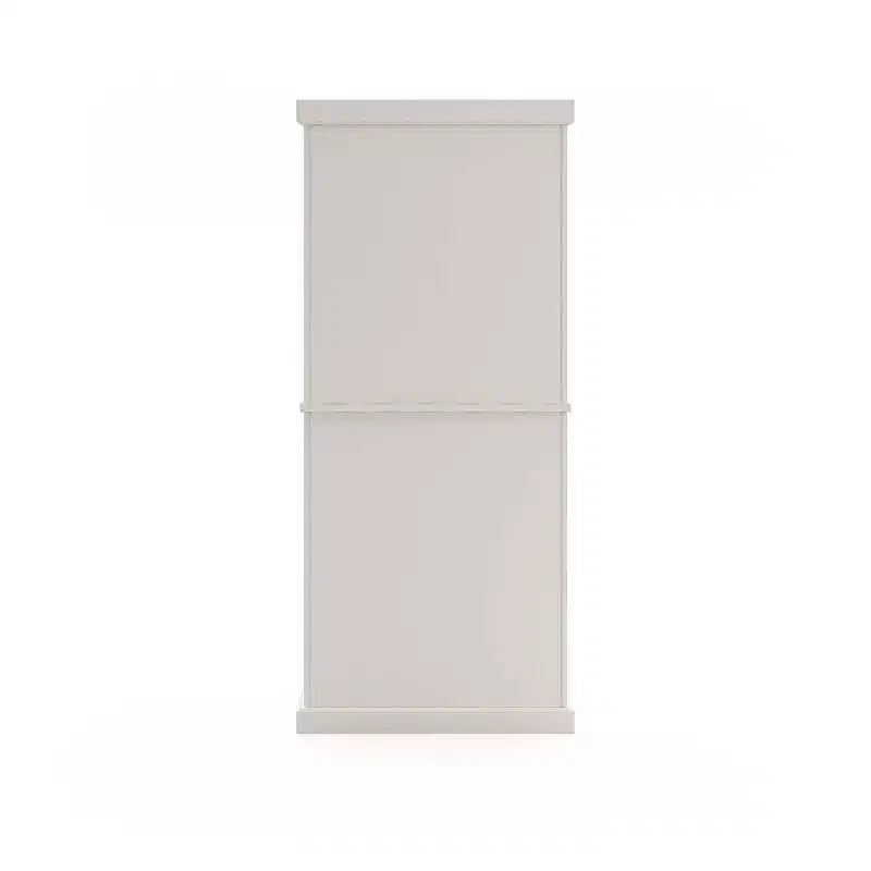 Mobile dispensa nautico da cucina costiera, bianco sporco, struttura in legno massello, ripiani regolabili, H 183 cm