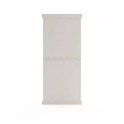 Mobile dispensa nautico da cucina costiera, bianco sporco, struttura in legno massello, ripiani regolabili, H 183 cm