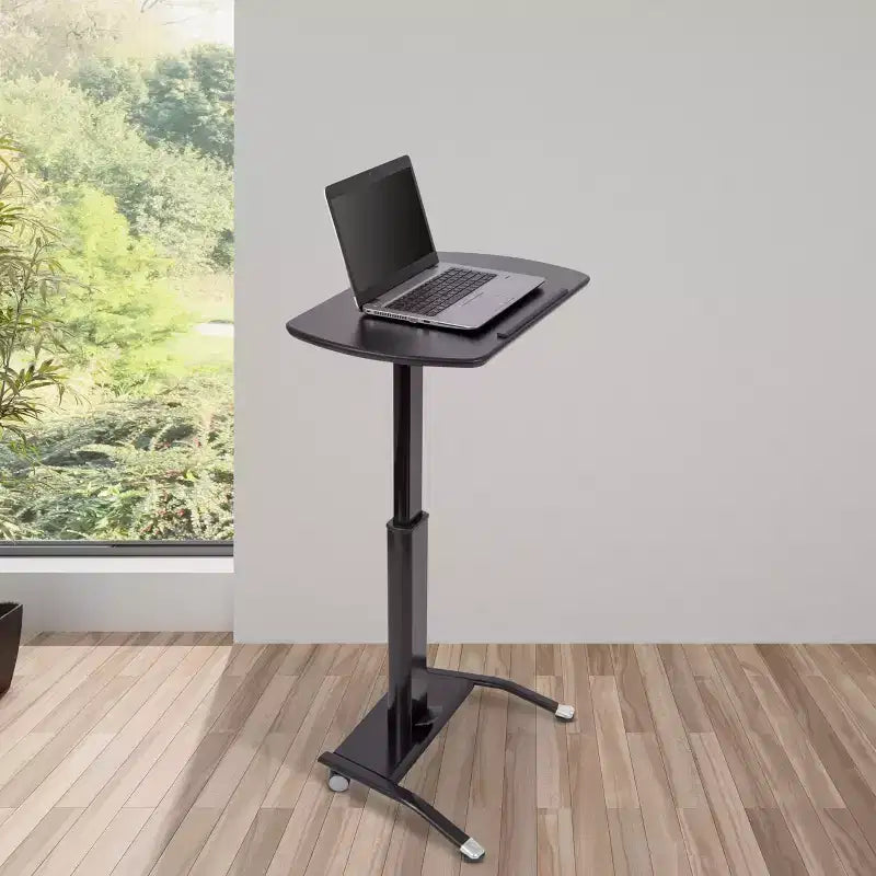 Leggio e podio per oratori pneumatici, regolabili in altezza e inclinazione per laptop