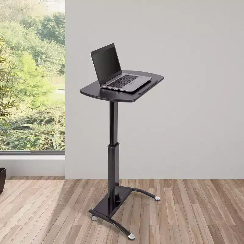 Leggio e podio per oratori pneumatici, regolabili in altezza e inclinazione per laptop