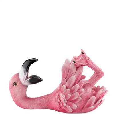 Portabottiglie per vino fenicottero rosa in poliresina, portabottiglie a forma di animale, regalo per arredamento cucina e bar